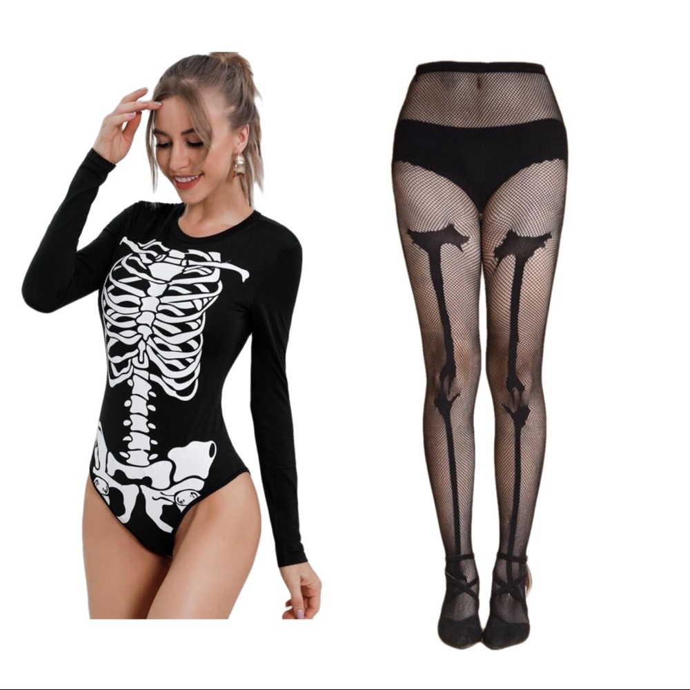 Woman's skeleton halloween costume